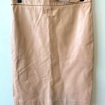 Tufi Duek Tan leather skirt size 40 (s)‎ Tan Photo 0