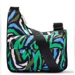 Diane Von Furstenberg NWT DVF for Target Collab Disco Zebra Green Utility Crossbody Bag Black Blue Photo 0