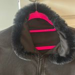 SheIn Black Fur Long Sleeve Top Photo 2