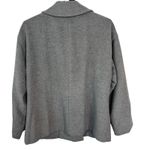 J.Jill Wool Blend Lined Pocket Single Breasted Coat, Jacket Gray Womens Size XL Photo 7