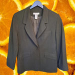Amanda Smith Amanda‎ Smith Petite 100% Wool Black Blazer Size 10P Photo 0
