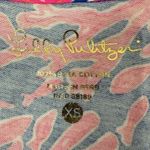 Lilly Pulitzer Alessia Coral Pima Cotton Button Up Tunic Dress XS Pink Blue Photo 5