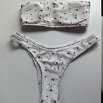 SheIn White Floral Bathing Suit Photo 0