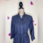 J.Crew  Chambray Belted Dark Wash Shirt Dress Size Extra Small Photo 2