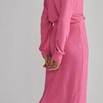 Anthropologie Daily Practice Pink Ribbed Barre Midi V Photo 0