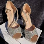 Rose Gold Bedazzled Heels Size 7.5 Photo 1