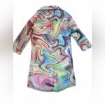 Vilagallo Multicolor Swirl Shirt Dress – Size 38 – $248 Retail Red Photo 1