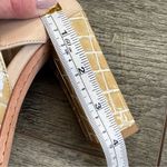 Donald J Pliner Katya Cutout Block Heel Shoes Size 7.5 Tan Neutral Beige Leather Photo 6