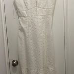 Parker Genevieve Eyelet fitted midi dress size 6 Photo 0