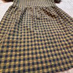 Wild Fable  Black Tan Gingham Dress Puff Sleeve Babydoll Size S Cottagecore Fall Photo 1