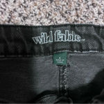 Wild Fable Women's Size 8 w27 Black Denim Raw Hem Jean Skirt Photo 1