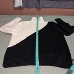 Emerson Fry Mila Turtle Neck Merino Wool Knit Sweater X Small Black/Ivory Black Size XS Photo 5