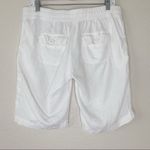 Old Navy  Maternity 100% Linen White Summer Shorts, Size 4 Photo 4