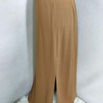 Ellen Tracy Camel Side Slit Long Skirt Photo 3