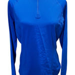 Coolibar Freestyle UPF 50+ Quarter Zip Long Sleeve Rash Guard Top Baja Blue (M) Size M Photo 0