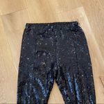 WAYF  x Emma Rose GNO Sequin Camisole Crop Top & Split Ankle Leggings in Black Photo 8