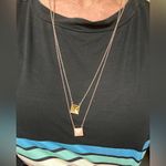 Vera Bradley  long gold chain necklaces Set of 2 Photo 0