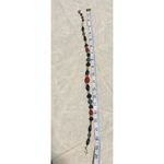 Liz Claiborne Vtg Gold Tone Beaded Lucite Adjustable Necklace Signed 20" Photo 2