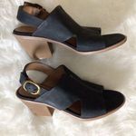 Euro soft Sandal Size 9 Medium Block Heels Black Photo 3