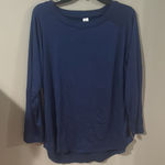 Sleep Shirt Long Sleeve Blue Photo 0