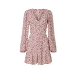 AFRM Monna Mini Floral Casual Dress Side Cut Outs Pink Sold on Revolve Sz S Photo 3