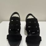 Donald J. Pliner Black Suede Wedges Photo 1