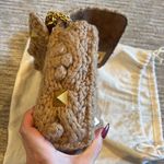 Valentino Garavani Beige Cashmere Medium Roman Stud Bag Photo 6