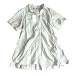 NWT JOSLIN SELENA LINEN MINI SHIRT Dress Size 4 100% Linen White Photo 2