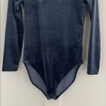 Old Navy  Velvet Feel Square Neck Long Sleeve Bodysuit Obscure Night Blue Size M Photo 5