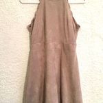 Lily Rain  Sleeveless Scalloped Mini Dress Tan S/M Photo 1