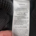 Madewell Waffle Knit Boxy Sweatshirt Tee in Black Coal size Medium Photo 5