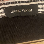 Ivanka Trump ‎ black and white knit body con fringe pencil skirt size XL Photo 4