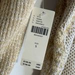 Anthropologie  Beige and Cream Lace Knit Sweater Photo 4