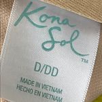 Kona Sol  Cream and Black Polka Dot Bikini Top Swimwear Photo 4