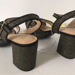 Black/Gold Heels, Size 8 Black Photo 3