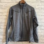 Adidas Women’s  gray heather light full zip tracksuit water wicking jacket M Photo 0