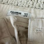 Pull & Bear tan khaki wide leg jeans Photo 2