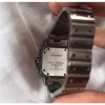 Cartier  SANTOS‎ WATCH Silver/Blue Water Repelant / Stainless Steel 40MM Photo 1