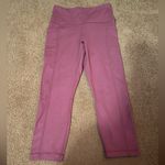 Yogalicious NWOT  Lux berry colored crop leggings S Photo 0