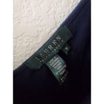 Lauren Ralph Lauren Shirt Women Medium Blue 1/2 Sleeve Casual Stretch V Neck EUC Size undefined Photo 2
