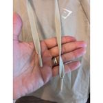 Gymshark women pullover cropped sz Medium cream hoodie gym workout beige Photo 5