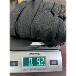 Veronica M  Black Gold Lurex Sparkle Mock Neck Backless Draped Cocktail Dress XS Photo 12