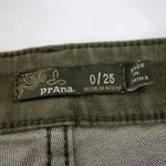 prAna women's green skinny jeans, size 0/25 Photo 14