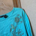 Krazy Kat  embroidered Floral Long Sleeve Top xl Photo 1