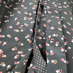 Uniqlo  Heart Print Bow Tie Neck Blouse Medium Long Sleeve Office Kawaii‎ Cute Photo 1