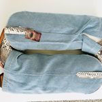 Denim and Snakeskin Western Cowboy Boots NWT 8 Blue Photo 2