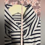 Frank & Eileen Patrick Popover Henley Top Shirt Pullover Black White Striped Size L Photo 6