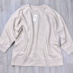 Style & Co Beige Crew Neck Sweatshirt 3X Photo 0