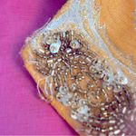 Trina Turk Gold Brocade Jacket With Faux Fur Cuffs Size 4 Photo 13