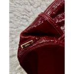 Cole Haan Dijon Wine Red Patent Leather Side Pocket Totebag 17"L x 6"W x 20"H Photo 3